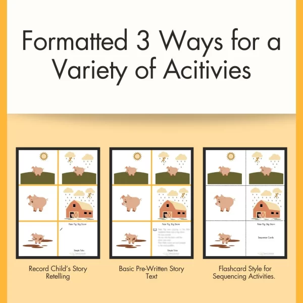 Simple Tales Series - 10 Illustrated 5 Element Stories with Peter Pig Character - Image 4