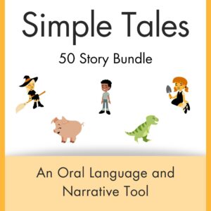 Simple Tales Series Bundle - 50 Illustrated 5 Element Stories for Speech Therapy