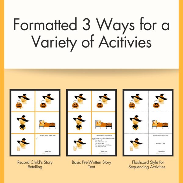 Simple Tales Series Bundle - 50 Illustrated 5 Element Stories for Speech Therapy - Image 4